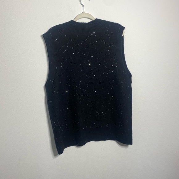 AUTUMN CASHMERE Sequin-embellished cashmere-blend vest - Picture 10 of 10